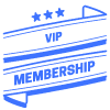 Vip Membershop Star Ribbon Element from Vector Badges Set