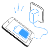 Phone Charging 2 illustration - Free transparent PNG, SVG. No sign up needed.