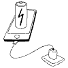 Phone Charging illustration - Free transparent PNG, SVG. No sign up needed.