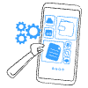 Phone Customization 2 illustration - Free transparent PNG, SVG. No sign up needed.