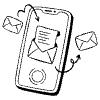 Sending Receiving Texts Messages 1 illustration - Free transparent PNG, SVG. No sign up needed.