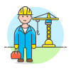 Crain Worker 5 Illustration from UX Colors Set
