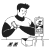 LIVE BROADCAST 10 Illustration from Milano Set