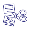 Discount Coupon Cut 2 Illustration from UX Line Set