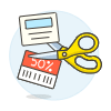 Discount Coupon Cut 2 Illustration from UX Colors Set