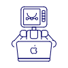 Artist Robot 1 Illustration from UX Line Set