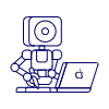 Artist Robot 2 Illustration from UX Line Set