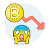 Crypto Down Illustration from UX Colors Set