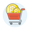 Crypto Cart Illustration from UX Colors Set