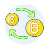 Crypto Exchange Illustration from UX Colors Set