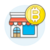 Crypto Shop Illustration from UX Colors Set