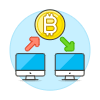 Crypto Transfer Illustration from UX Colors Set