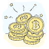 Bitcoin Illustration from Bruxelles Set