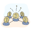 Blockchain Distribution Illustration from Bruxelles Set