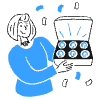 Influencer Proud Giving Out Their Social Token Illustration from Brooklyn Set