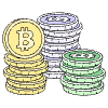 Stack Of Cryptocoin Tokens illustration - Free transparent PNG, SVG. No sign up needed.