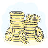 Stack Of Cryptocoins Tokens illustration - Free transparent PNG, SVG. No sign up needed.