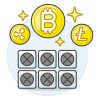 Crypto Mining 2 Illustration from UX Colors Set