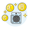 Crypto Mining 3 Illustration from UX Colors Set
