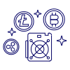 Crypto Mining 3 Illustration from UX Line Set