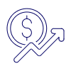 Dollar Increasing Illustration from UX Line Set