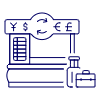 Exchange Booth Illustration from UX Line Set