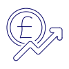 Pound Increasing Illustration from UX Line Set