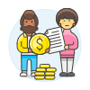 Contract Deal 2 Illustration from UX Colors Set