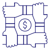 Cooperate Money 1 Illustration from UX Line Set