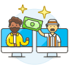 Online Contract 2 Illustration from UX Colors Set