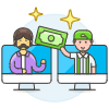 Online Contract 3 Illustration from UX Colors Set