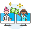Online Contract 4 Illustration from UX Colors Set