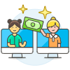 Online Contract 6 Illustration from UX Colors Set