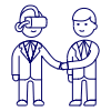 Virtual Agreement 1 illustration - Free transparent PNG, SVG. No sign up needed.