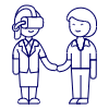 Virtual Agreement 4 Illustration from UX Line Set