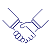 Virtual Handshake 1 Illustration from UX Line Set