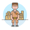 Package Manager 1 Illustration from UX Colors Set