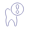 Dentistry Tooth Alert 2 Illustration from UX Line Set
