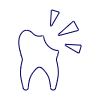 Dentistry Tooth Broken Illustration from UX Line Set