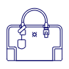 BEIGE BROWN Purse Illustration from UX Line Set