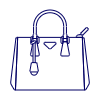 DARK GRAY Purse Illustration from UX Line Set