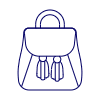 Light BROWN Purse Illustration from UX Line Set