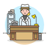 Detective Office 2 Illustration from UX Colors Set