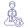 Cloud Developer 2 Illustration from UX Line Set