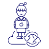 Cloud Developer 5 Illustration from UX Line Set