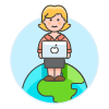 Global Coding 4 Illustration from UX Colors Set