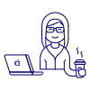 Hacker Chillout 4 Illustration from UX Line Set