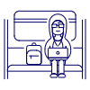 Hacker Working 1 4 Illustration from UX Line Set