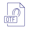 Otf File Illustration from UX Line Set