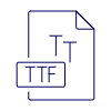 Ttf File Illustration from UX Line Set